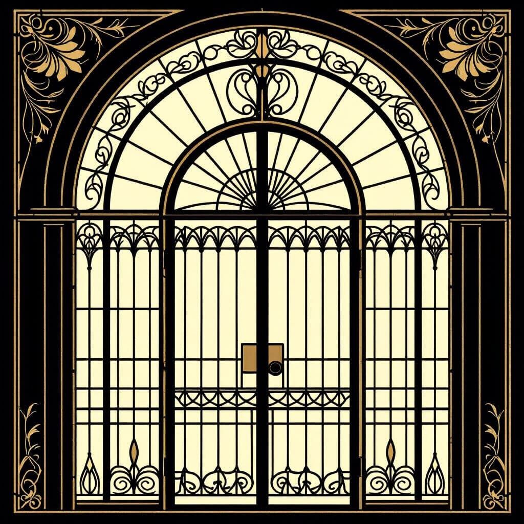 Elegant Art Nouveau Logo for Ex Libris Alice