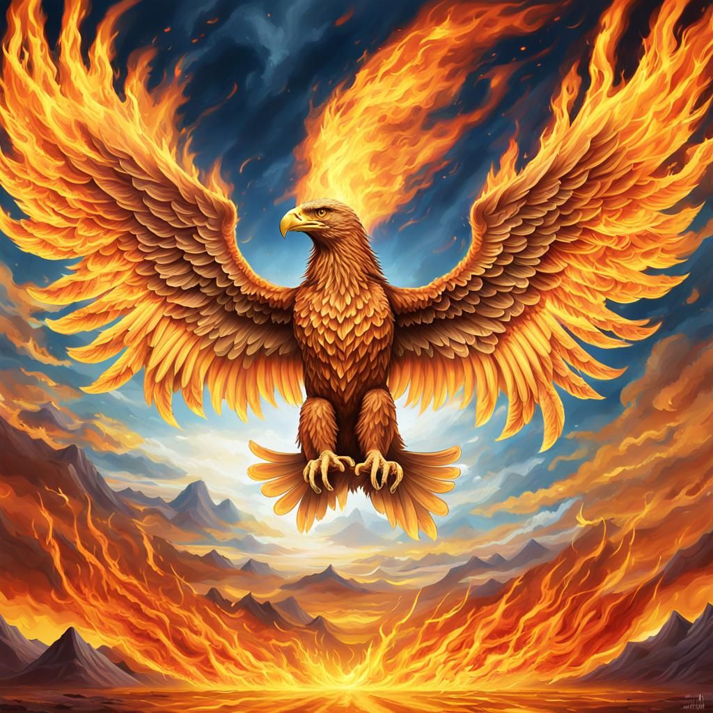 Firey Portraits eagle