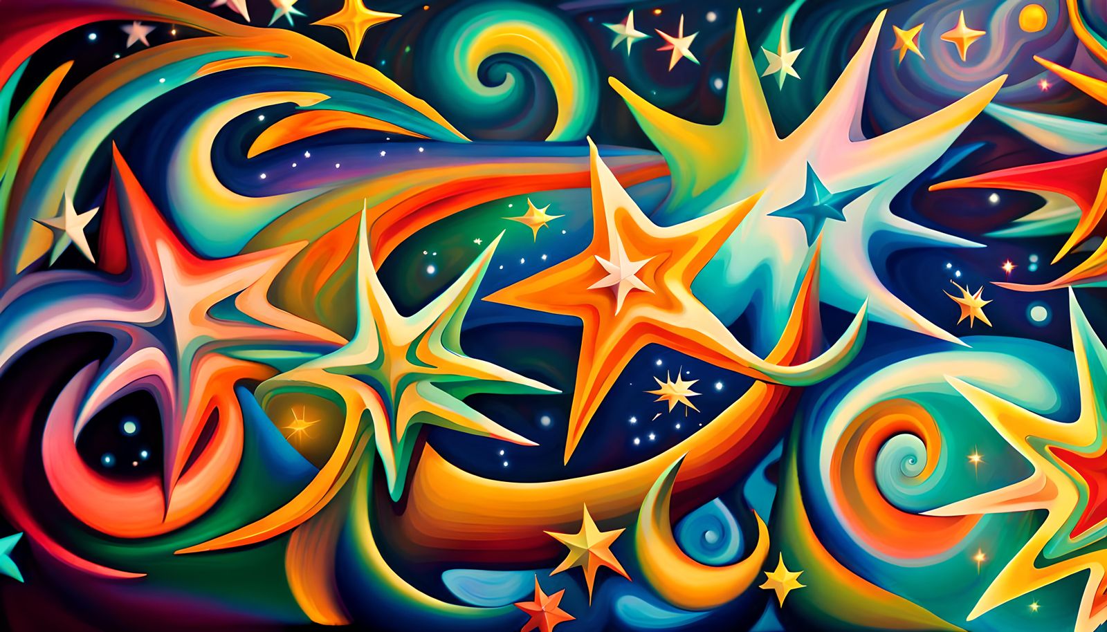 Iridescent Stars in ElectroMagnetic Plasma Super-Maelstrom