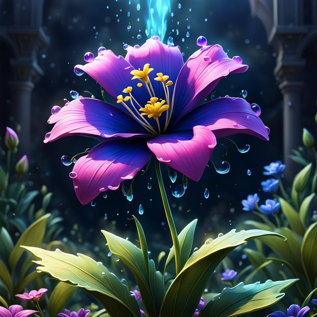 Princess Flower Icon in Detailed Matte Painting