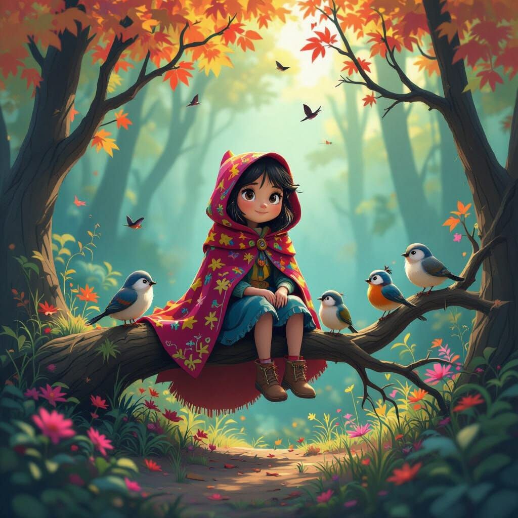 Shunti Tells Stories in a 3D Animated Forest