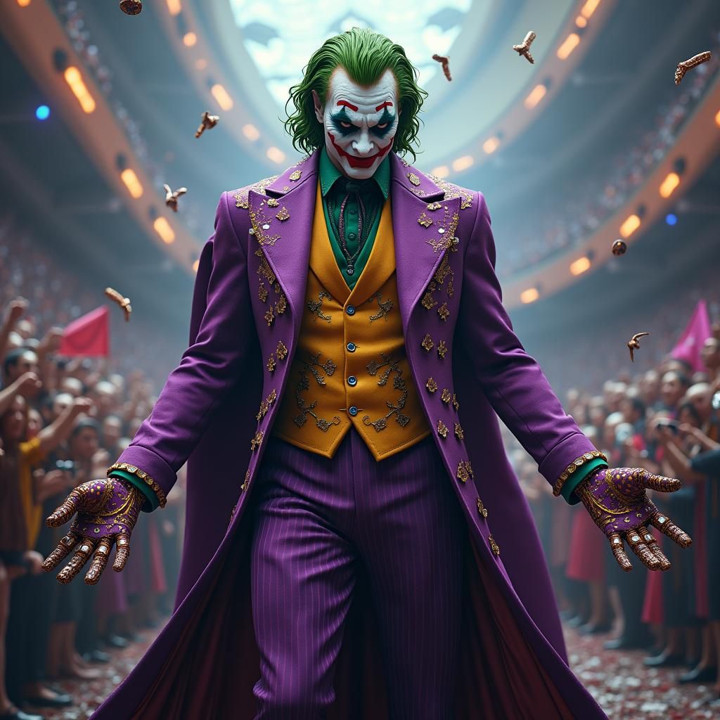 Joker in Dreamlike Setting Waving MVP Flag