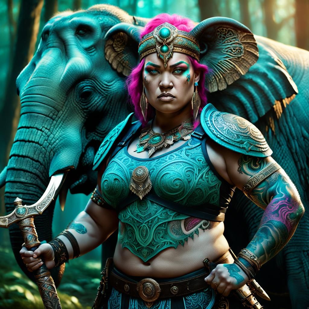 Psychedelic warrior Alexandra