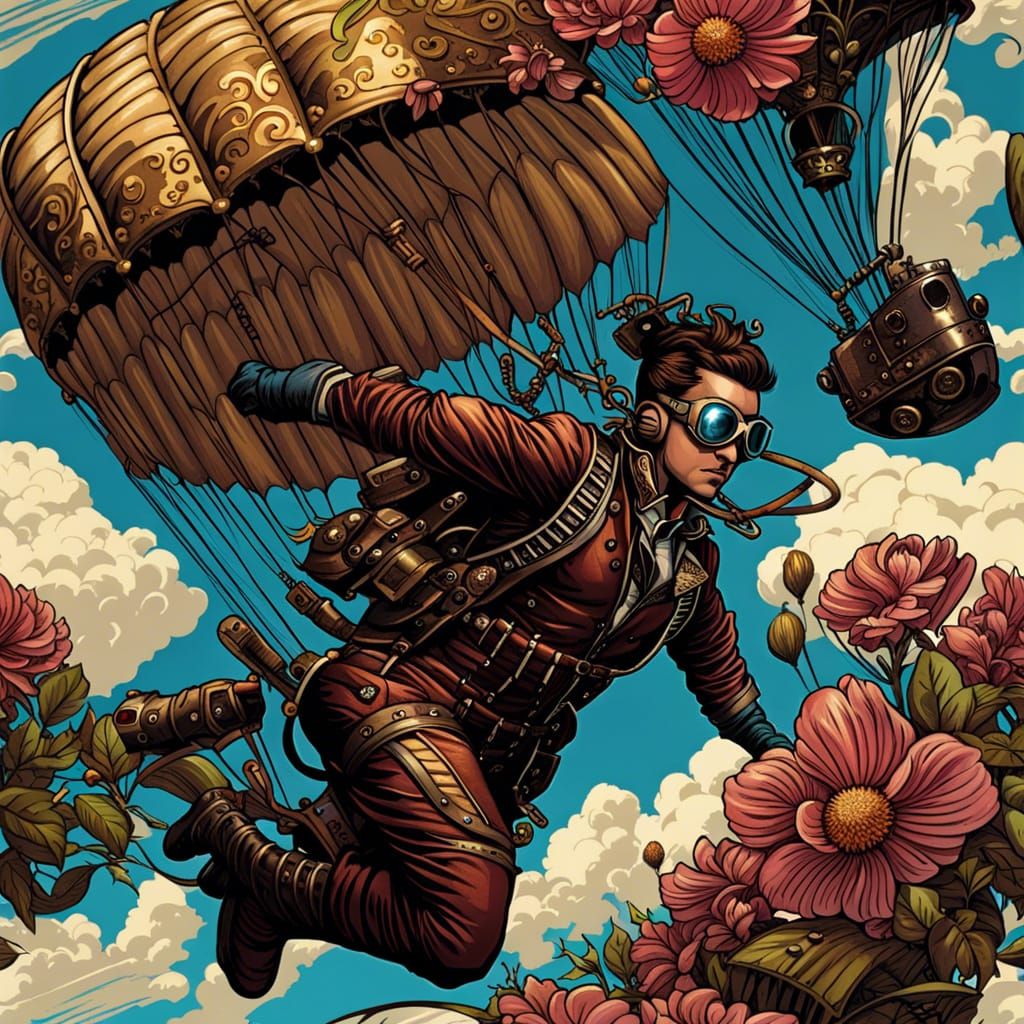 Steampunk Skydiver!