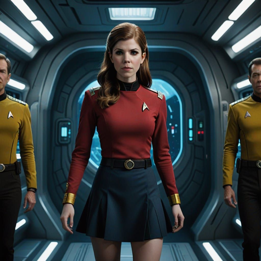 Pixar-Inspired Anna Kendrick as Starfleet Officer in 1960s S...