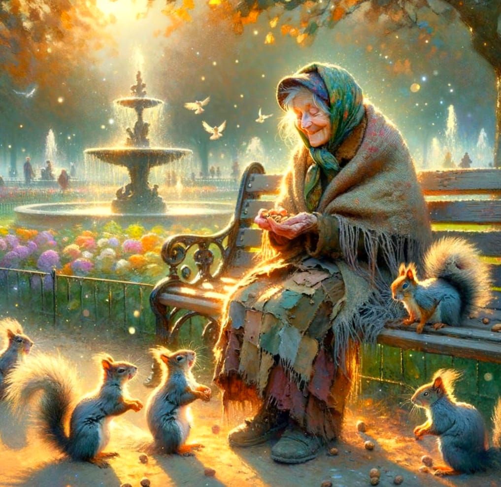 Weathered Wisdom in the Park