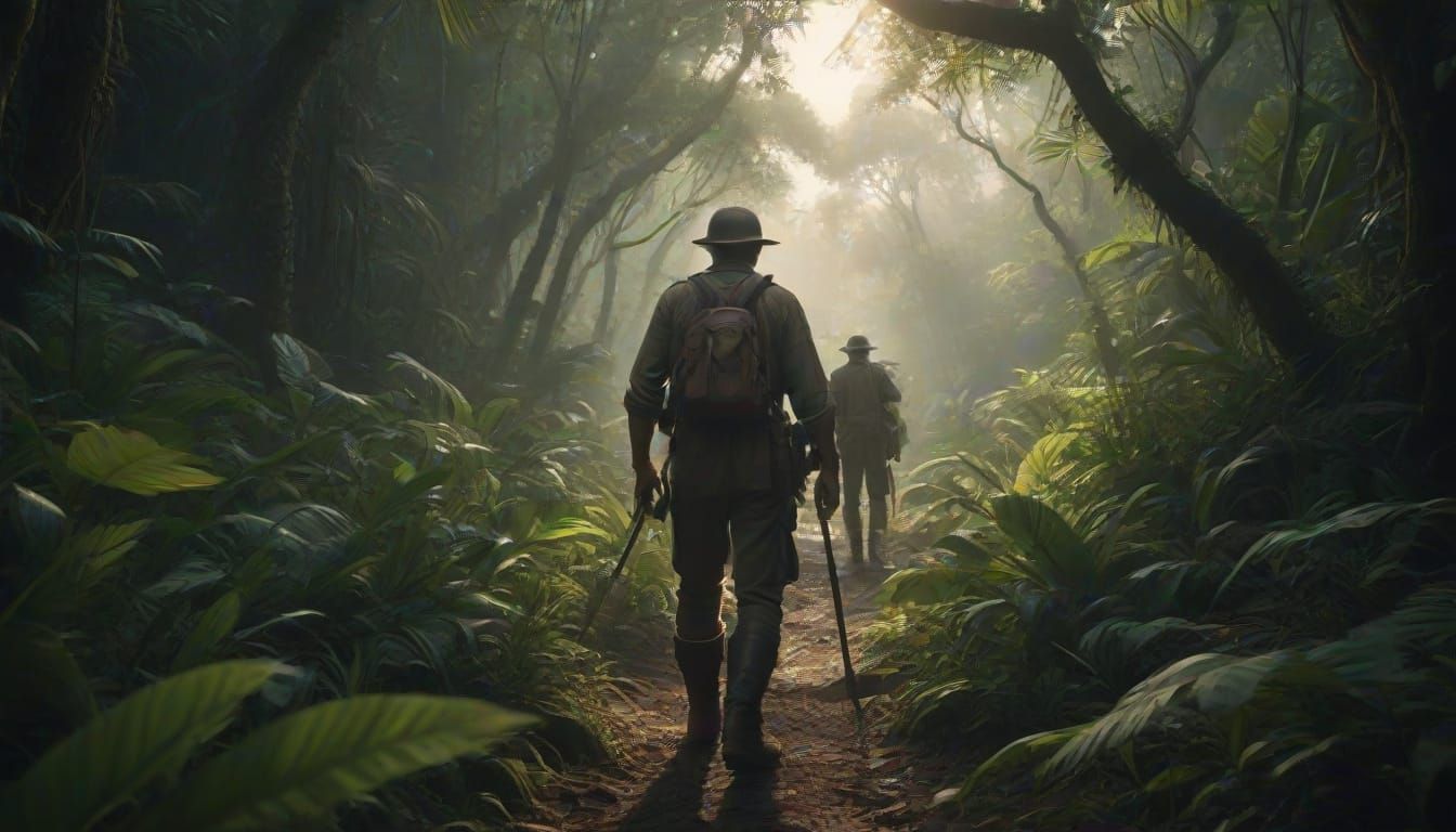 An expedition in a tropical jungle IV