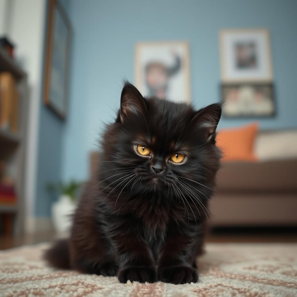 Adorable Angry Kitten Demands Attention