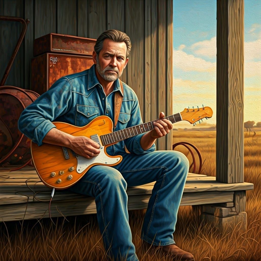 Soulful Blues Musician in Rural Oklahoma