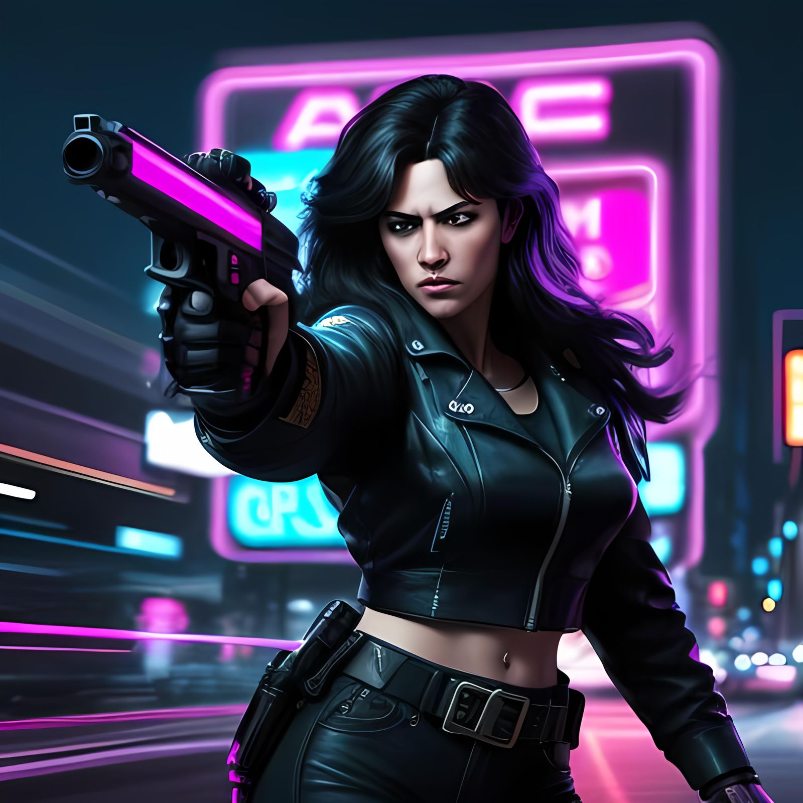 Grand Theft Auto: Vice City Neon 80s Scene