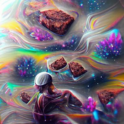 Holographic Astral Brownies: Cosmic Illustration
