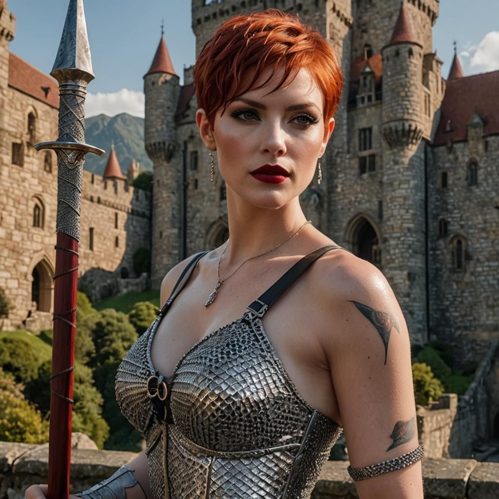 Hyperrealistic portrait of Medieval Knight,