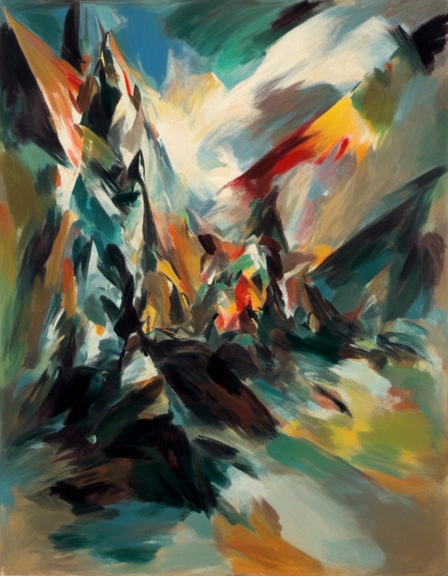 disembodied idea, viewed diagonally from above in an empty r...