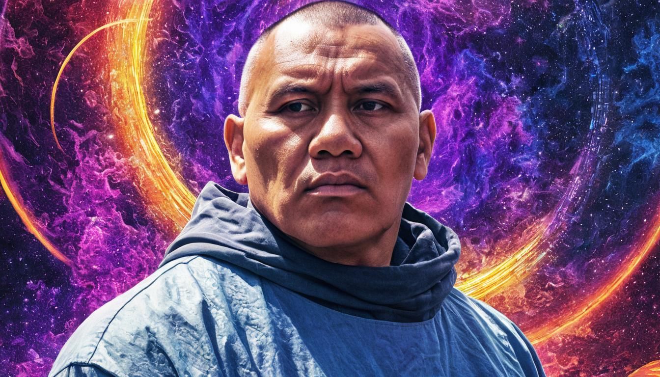 Holographic Monk Mode Astral Cosmic Illustration