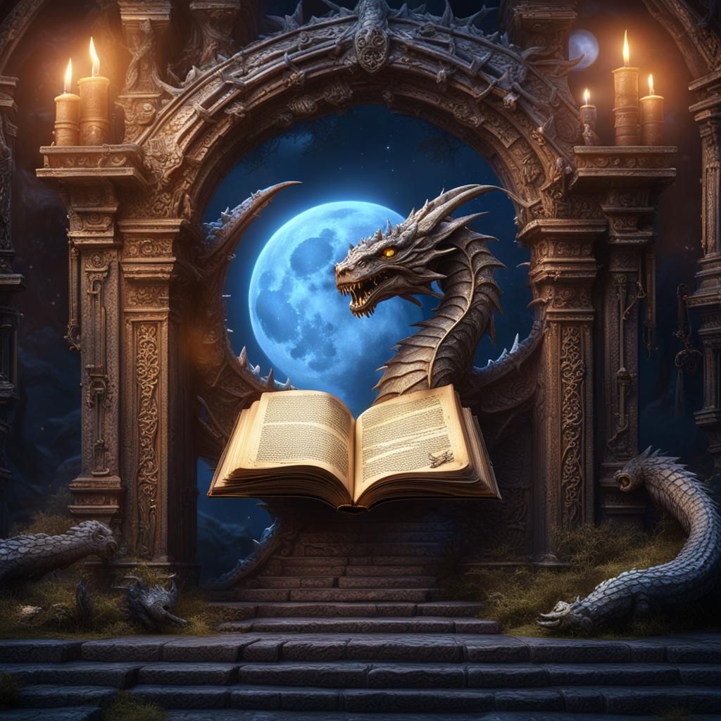 Mystical Dragon's Spell Book and Astral Portals