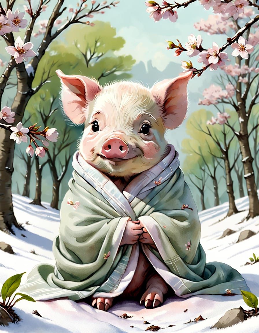 Whimsical Winter's Gentle Awakening