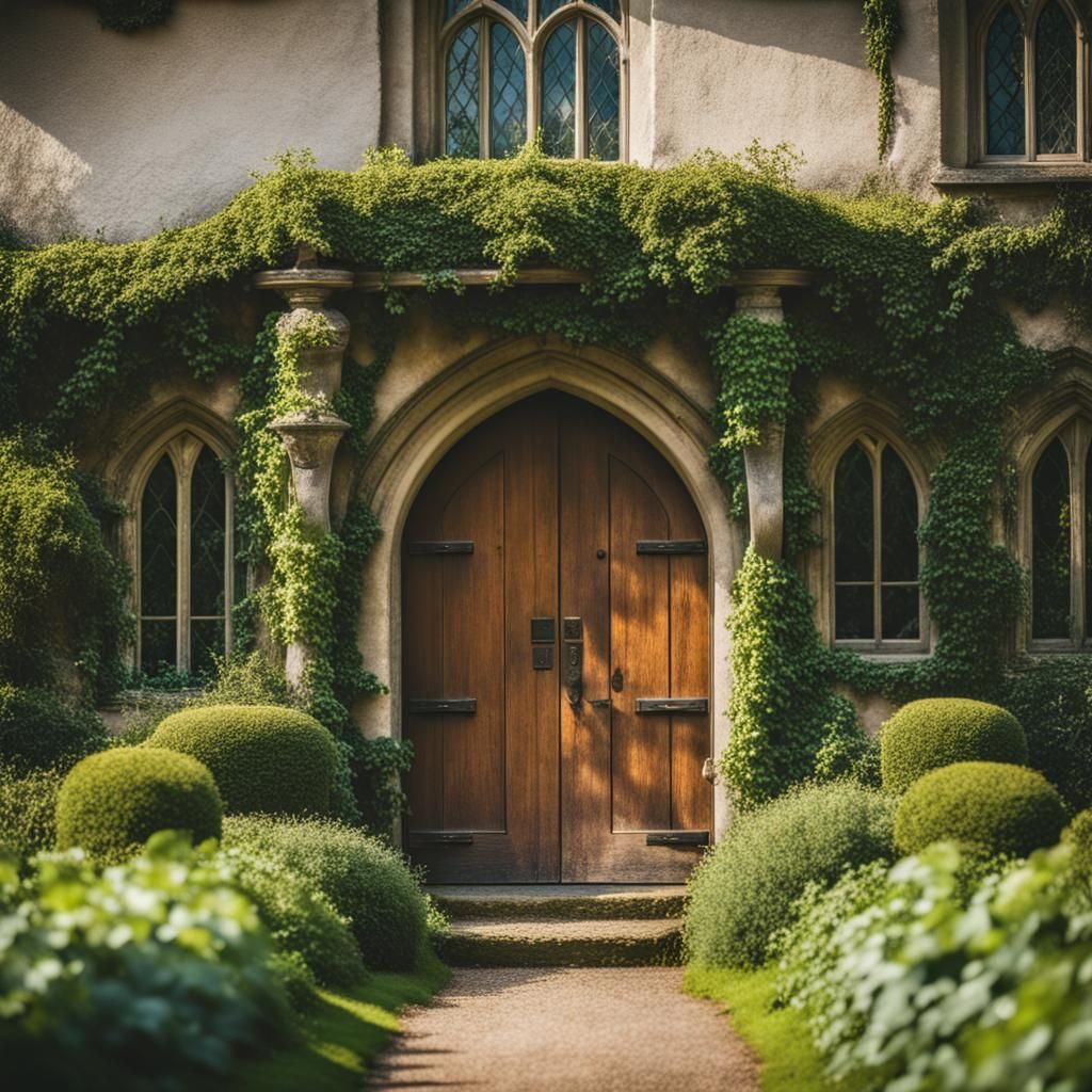 Hobbit Style English Mansion in Natural Light