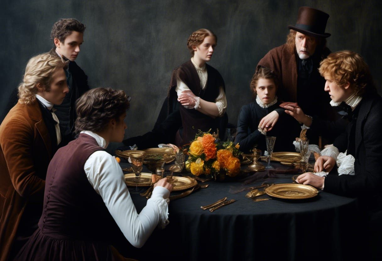 Alien Party in Surrealist 20th Century Painting