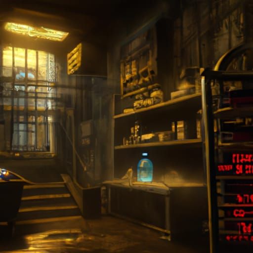 Abandoned Prison Cell in Dark Fantasy Style