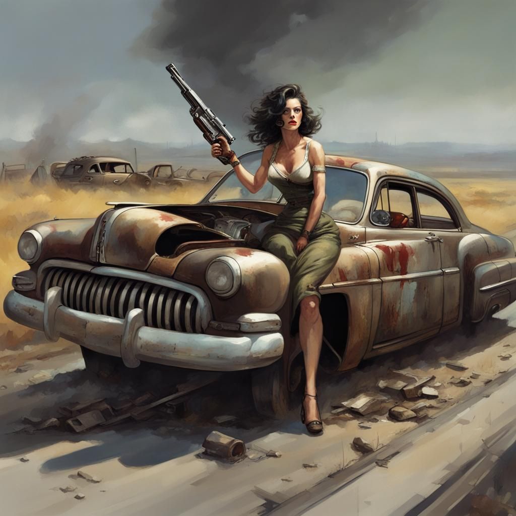 Post-Apocalyptic 1949 Mercury Chase Scene