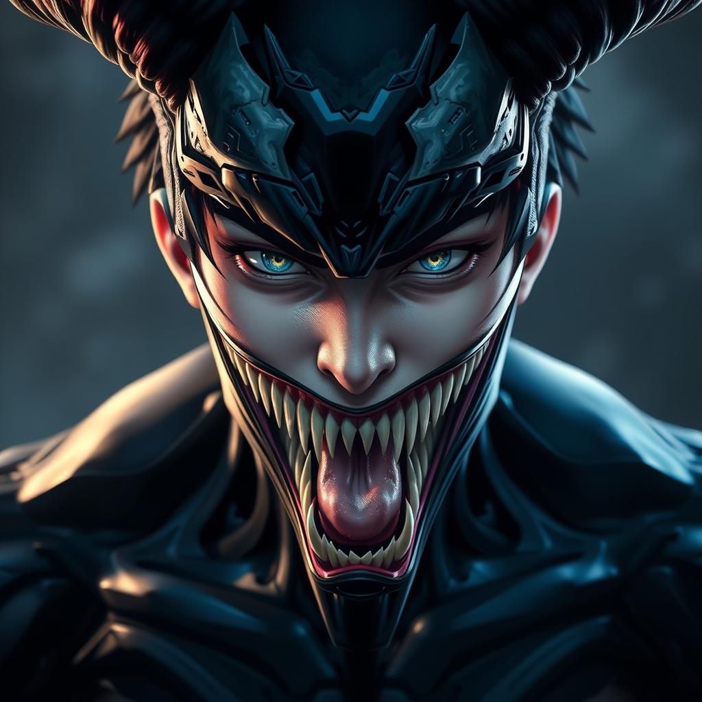 Knull God of the Void in Hyperphotorealistic Style