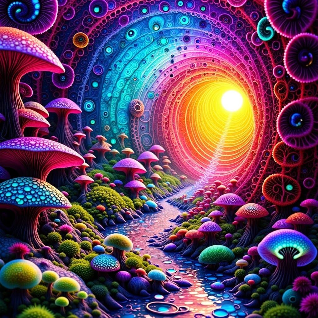 Surreal Fractal Worlds and Alien Landscapes in Vibrant Color...