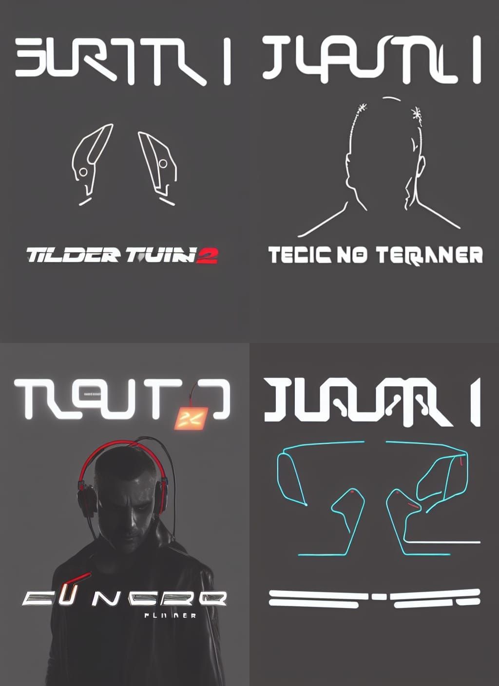 Cyberpunk DJ in Neon Cityscape