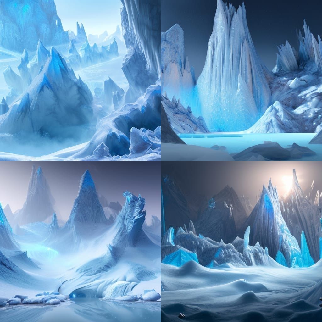 Cold Crystal Landscapes