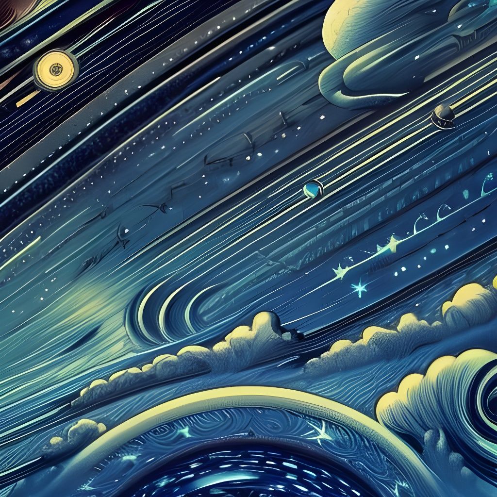 Starry Night Sky: Detailed Cinematic Artwork