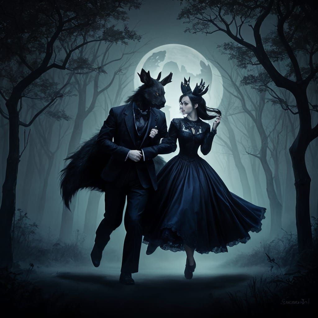 Vampire, Stoat, and Moose in Monster Masquerade