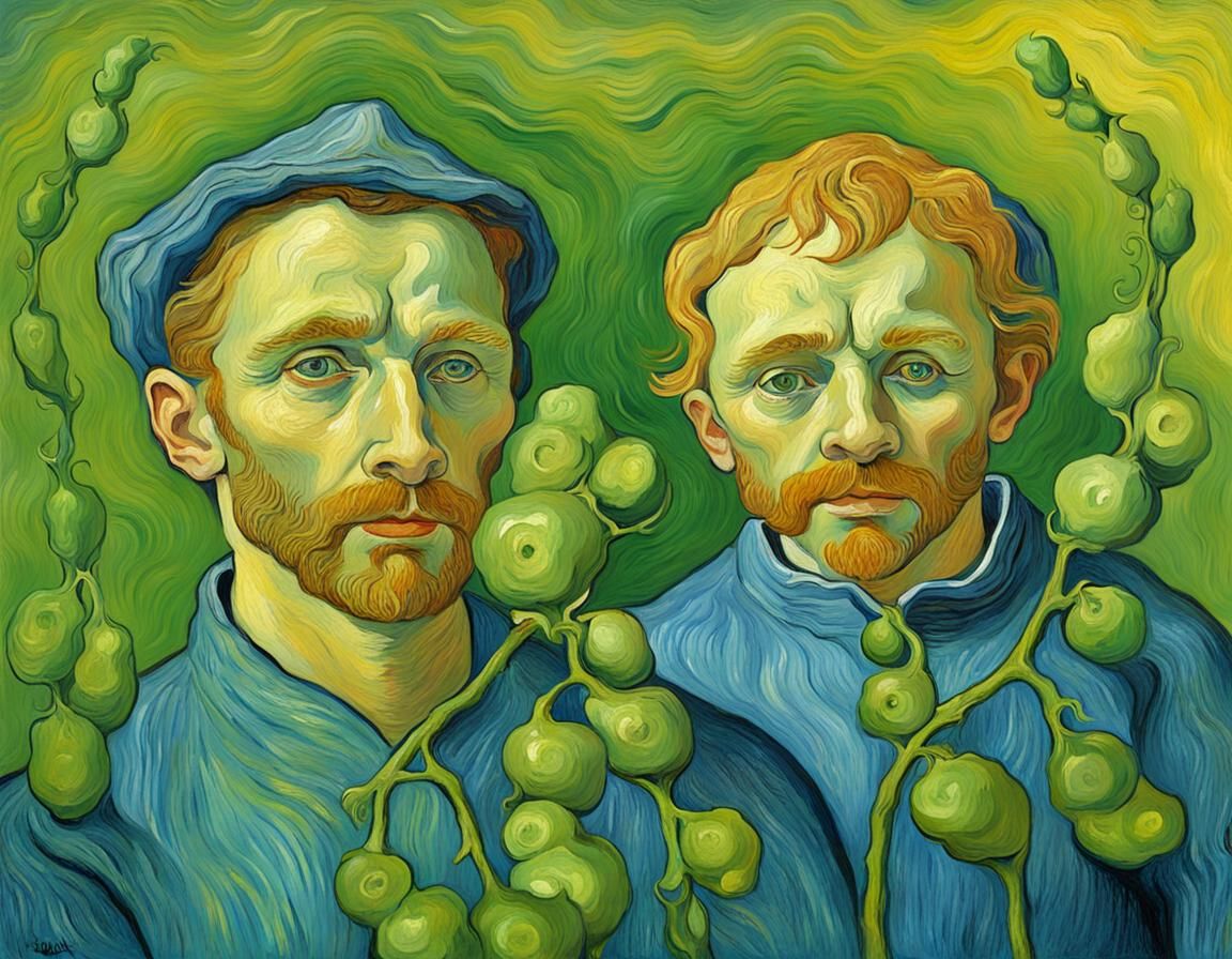 Two Peas in a Pod: Van Gogh Style