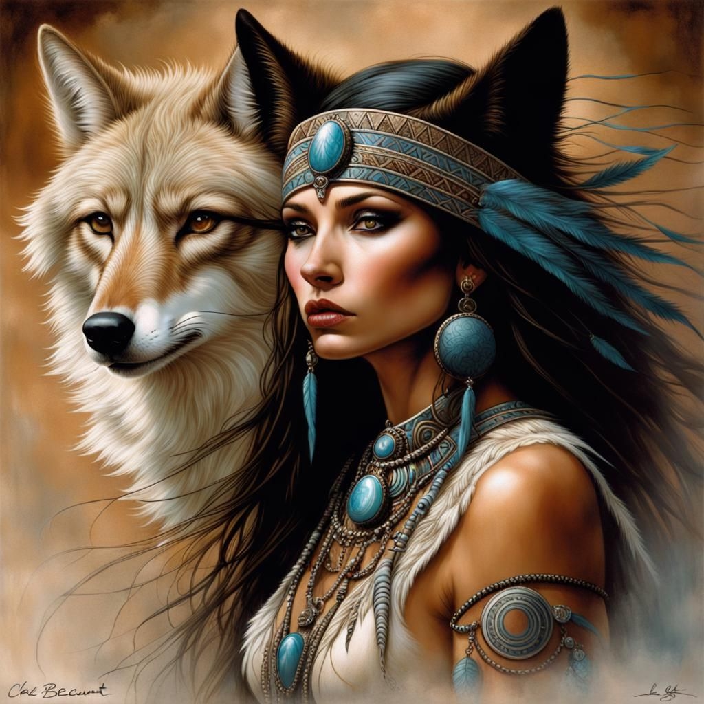 Coyote Trickster God of Mischief in Aztec Art