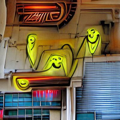 Friendly Cartoon Ghosts Come Out to Socialize