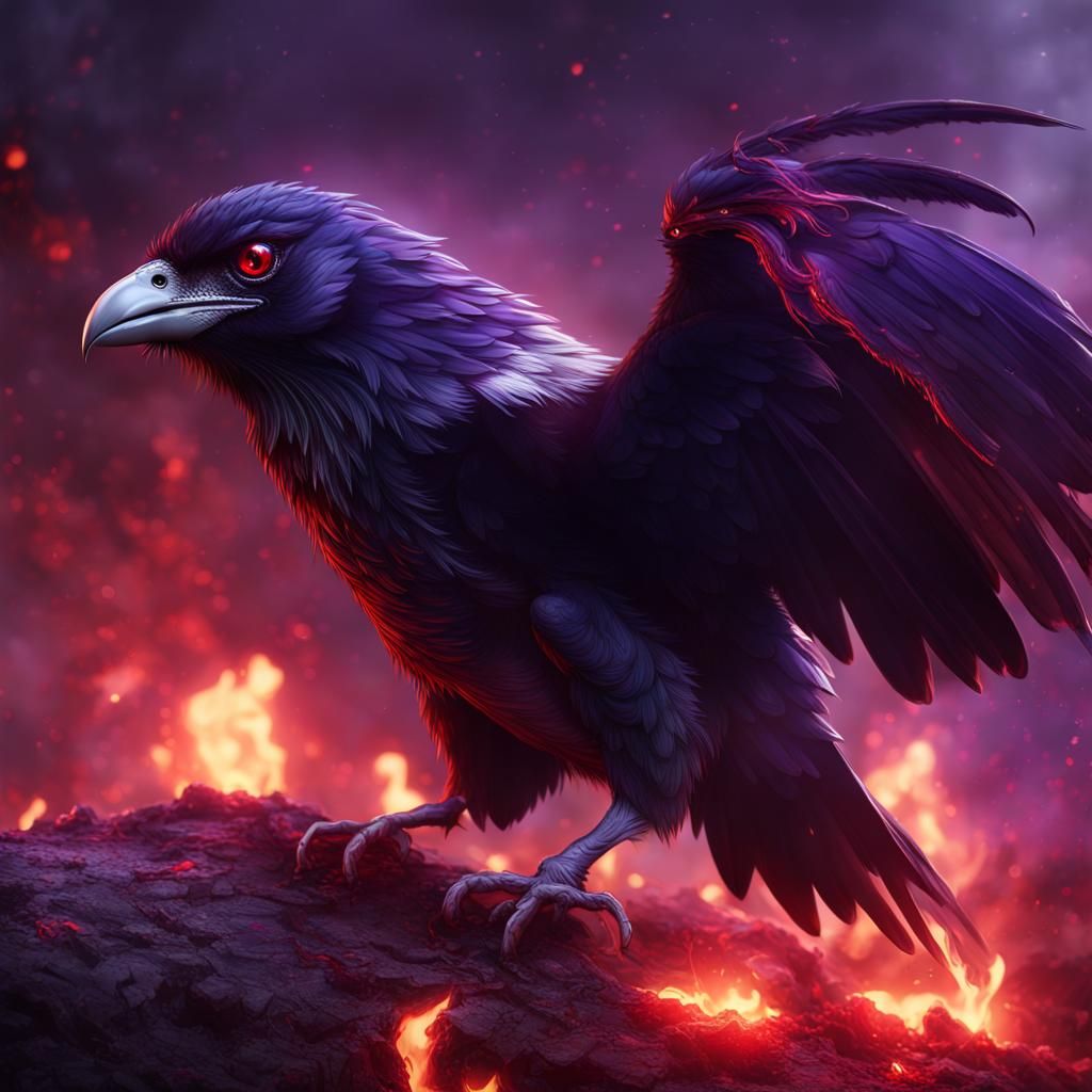 Ravens Ablaze: A Fantasy Concept Art