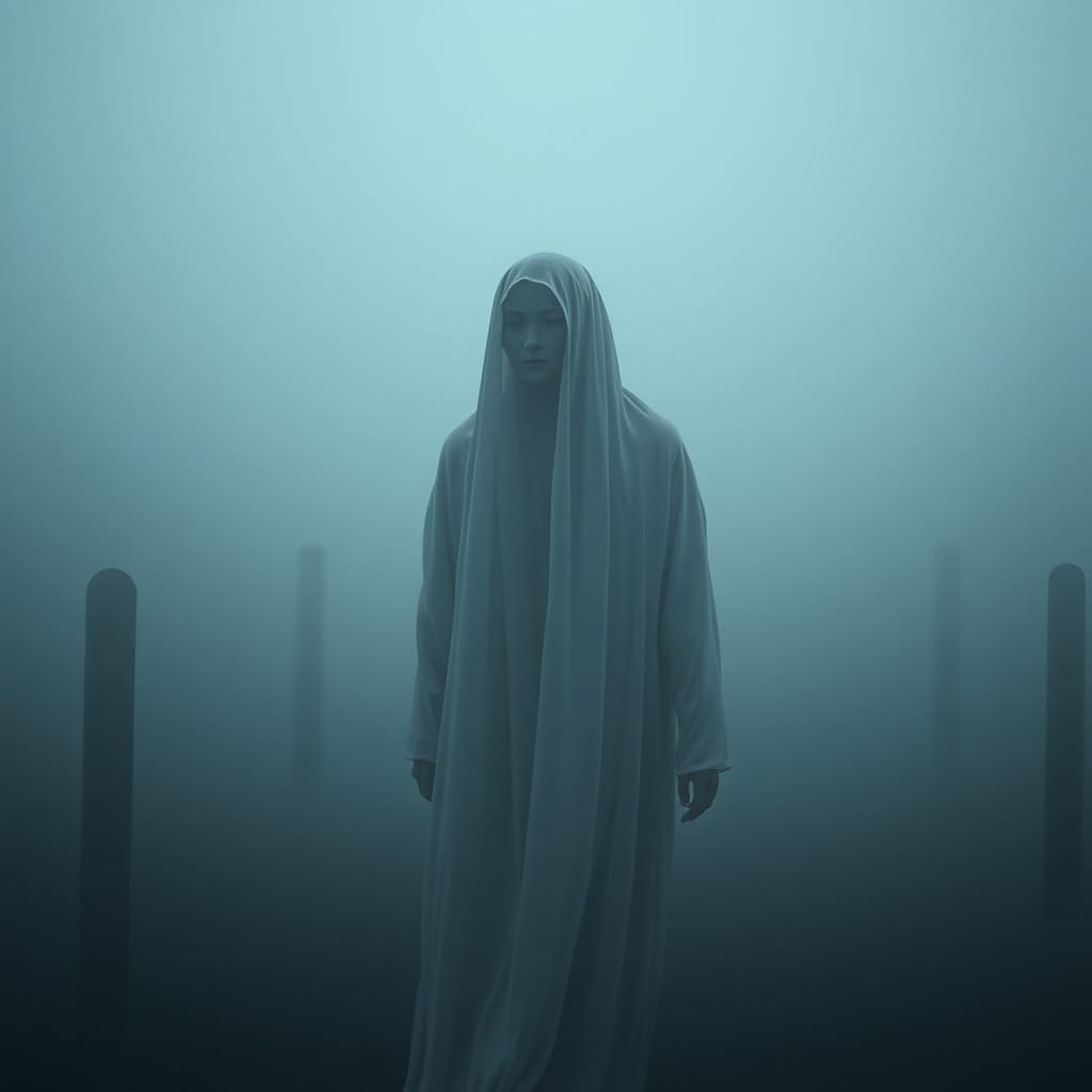 Ethereal Ghost Wandering Between Worlds