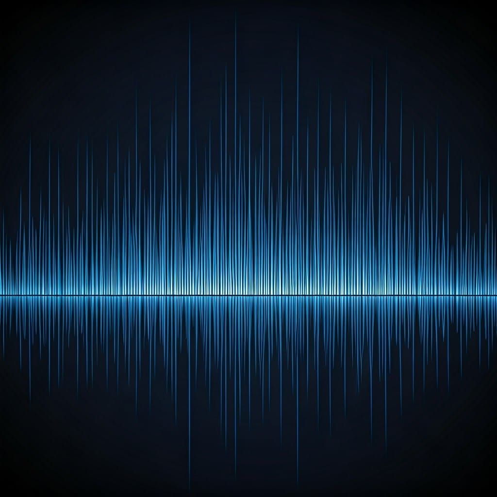 Surreal Electronic Waveforms in Abstract Art