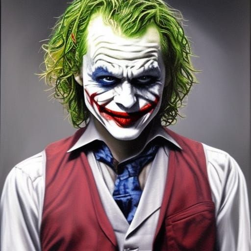 The Joker as Oil Painting Portrait