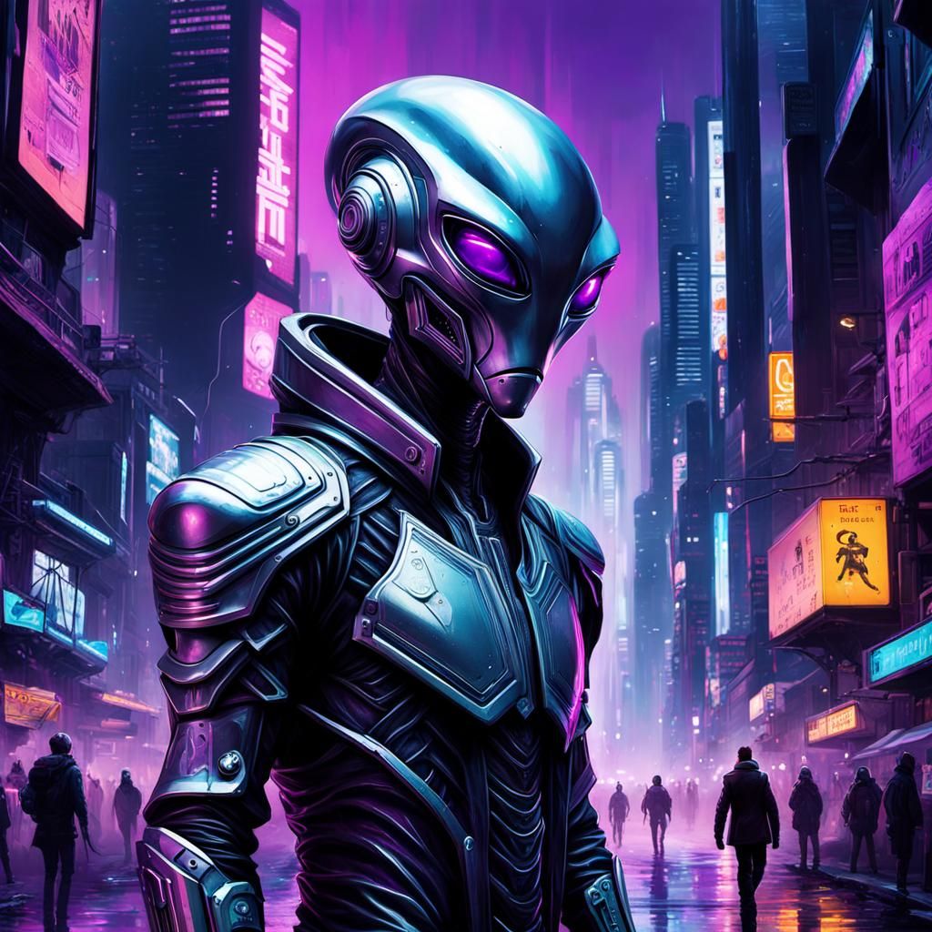Alien Cyborg Arrives on Earth to Intercede & Help Reverse Mankind's Destruction