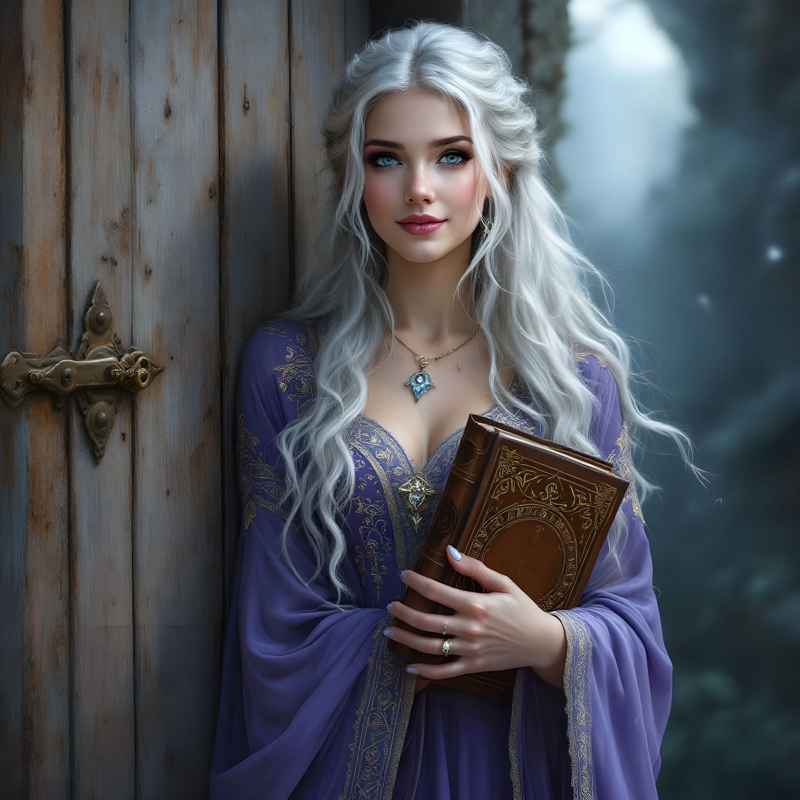 Norse Goddess of Wisdom in Ethereal Fantasy Art