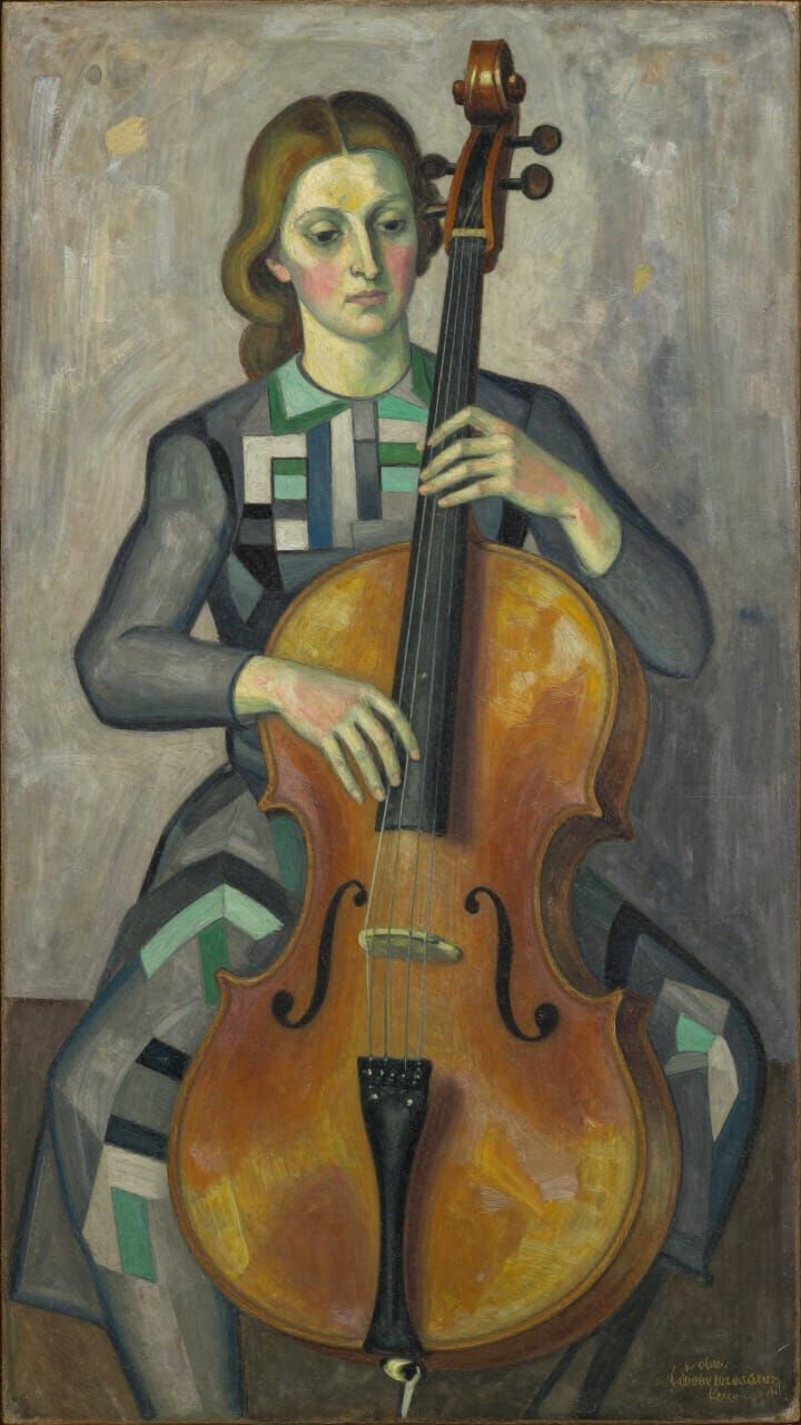 Geiger in Picasso's Analytical Cubism Style