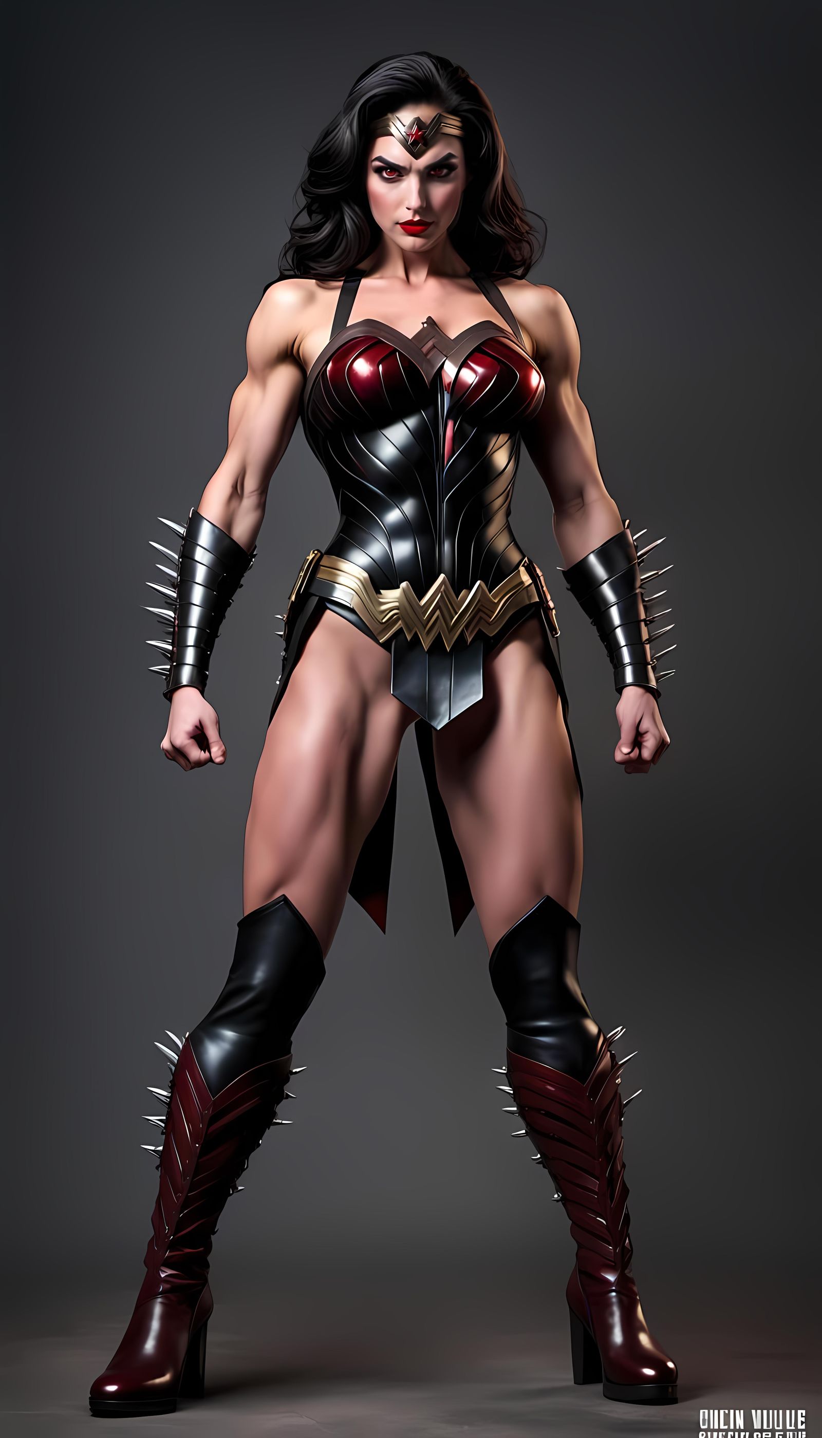 Evil Wonder Woman Clone with Bodybuilder Physique