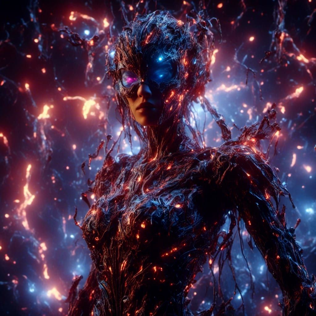 Mad Scientist's Glowing Mechanical Woman in Sci-Fi Horror St...