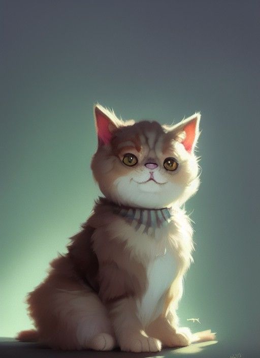 Detective Fluffy Cat Concept Art