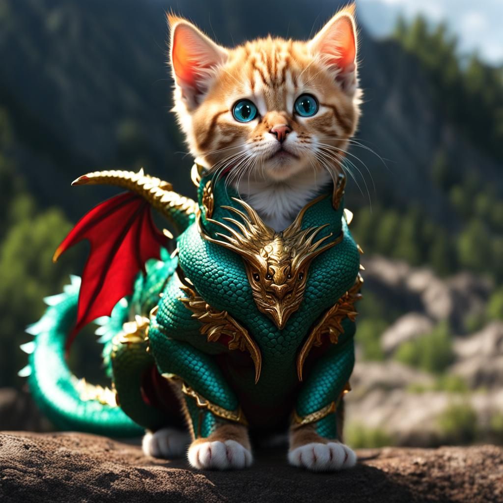 Dragon Kitten: A Hybrid Fantasy Creature
