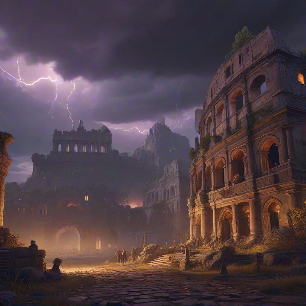 Ancient Rome Coliseum Under Siege in a Barbaric Invasion Epi...