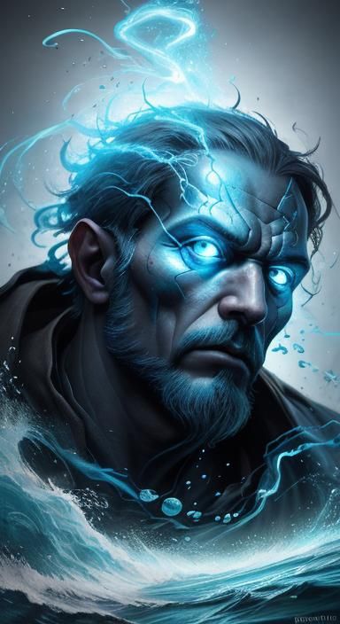 Alchemist Creates New Element: Hyperrealistic Splash Art