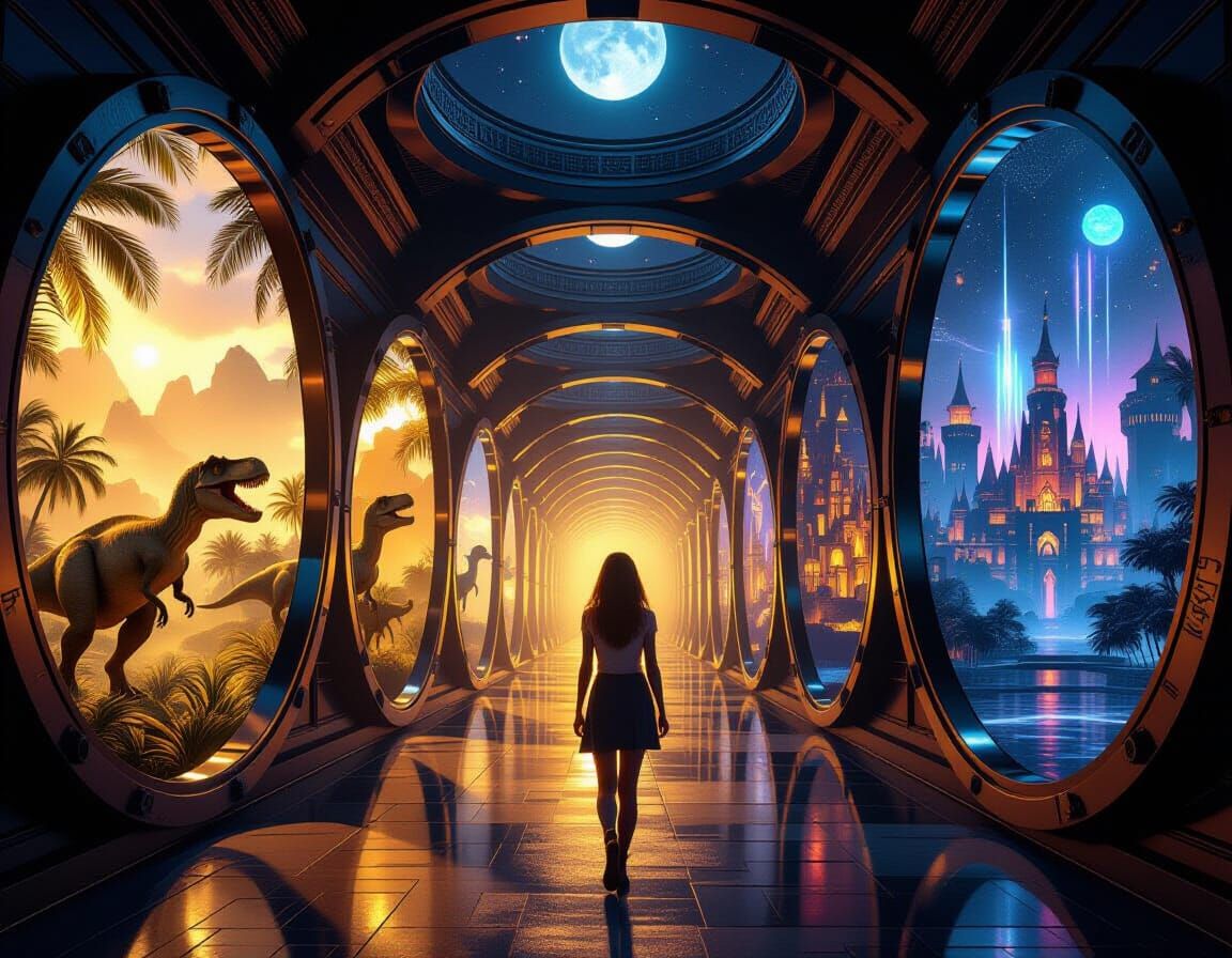 Epic Corridor of Eras: A Cinematic Journey