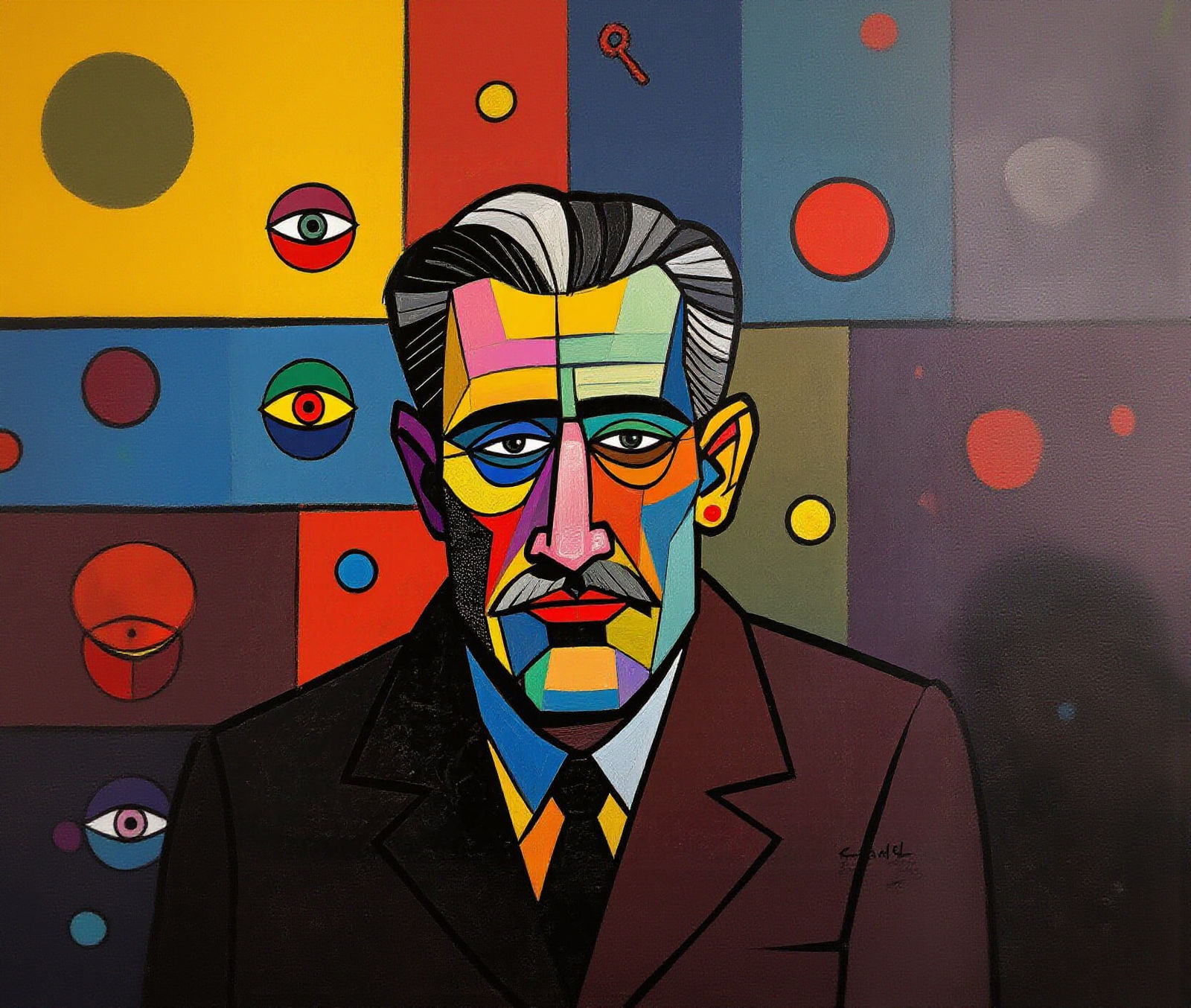 Colorful Emptiness: A Fusion of Art Styles