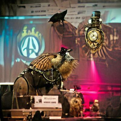 Steampunk Animal Congress: A Digital Art Piece