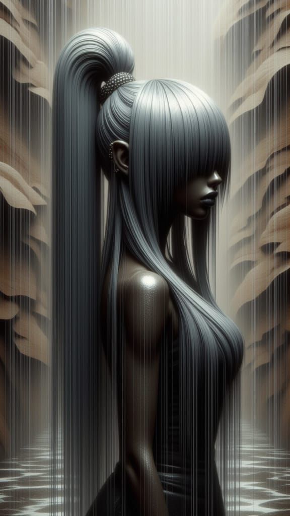 Silver Lady in the Rain